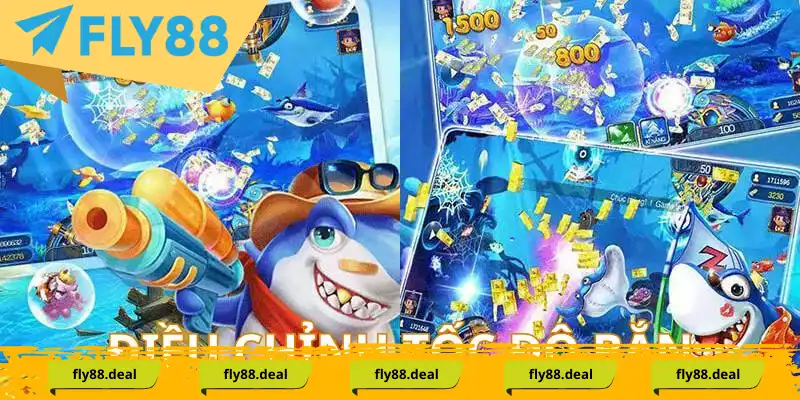 Thay đổi tốc độ bắn cá để tăng hiệu quả